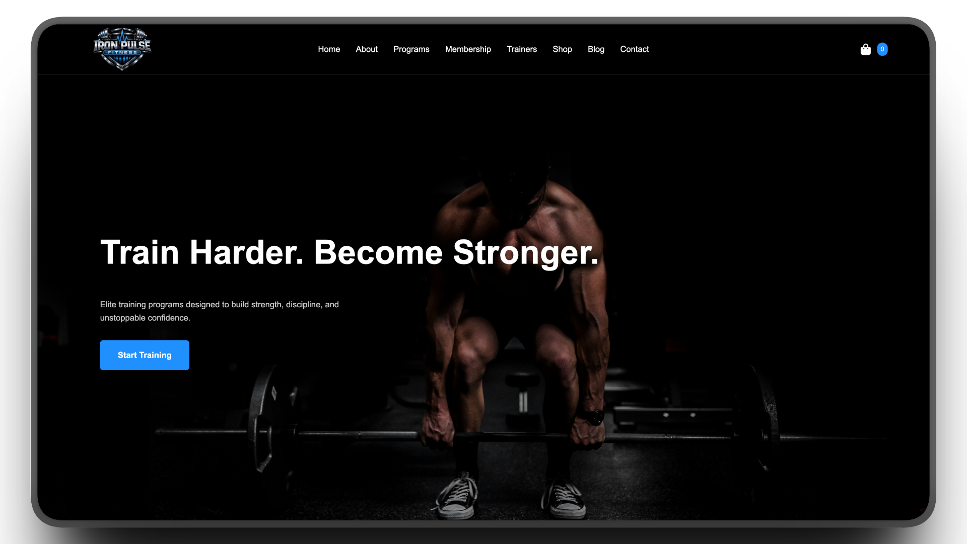 Iron Pulse Fitness Website
